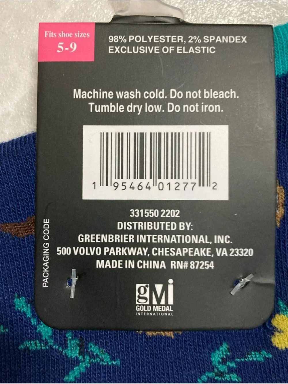 New with Tags Beverly Hills Polo Club Knee High SLOTH Socks Size 5-9